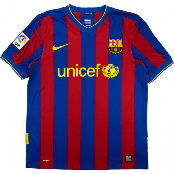 Tailandia Camiseta Barcelona Primera Equipación Retro 2009 2010 Azul Rojo